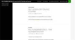 Desktop Screenshot of plc-course.com