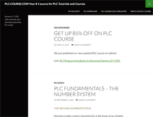 Tablet Screenshot of plc-course.com